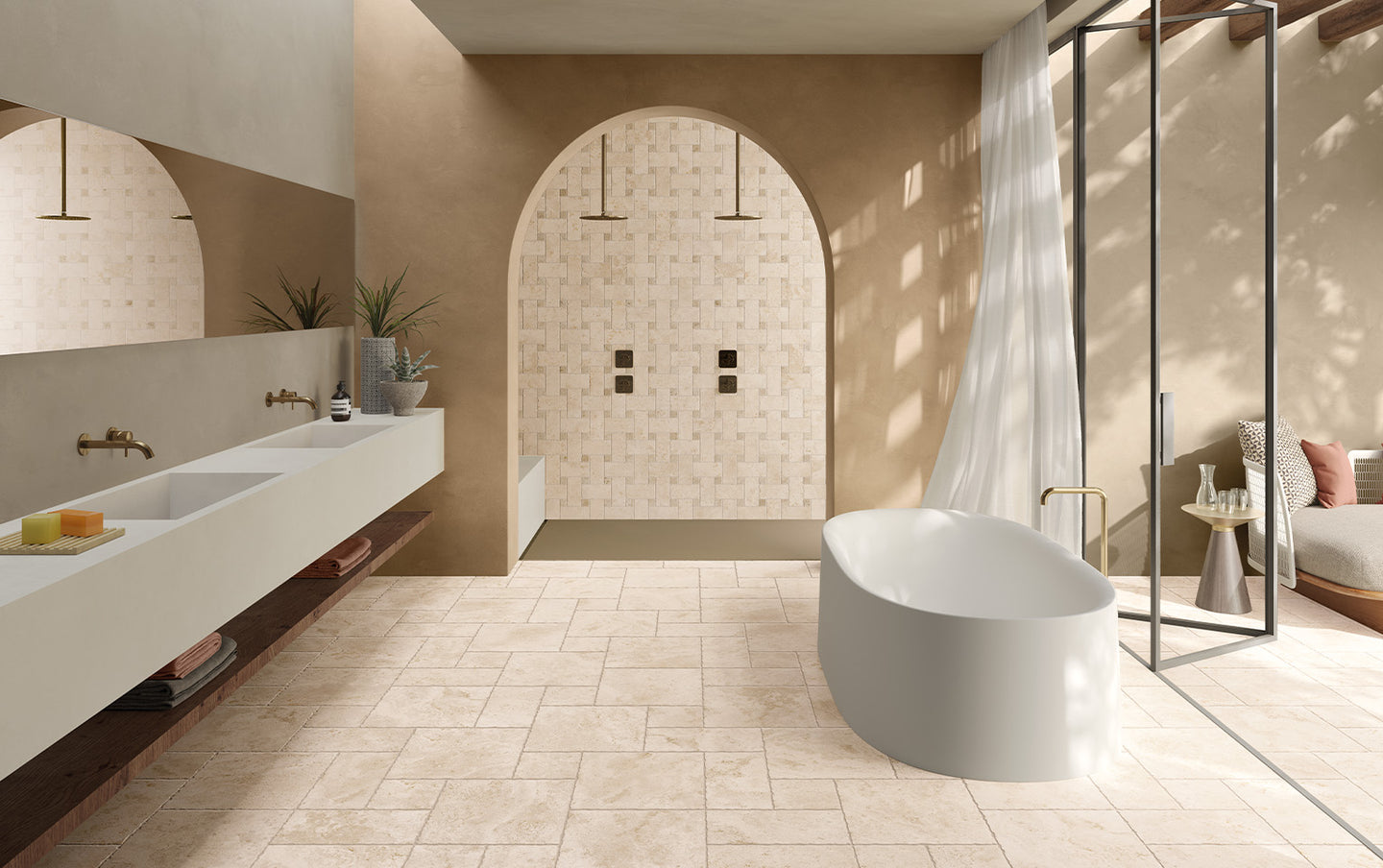 Romano French pattern Beige