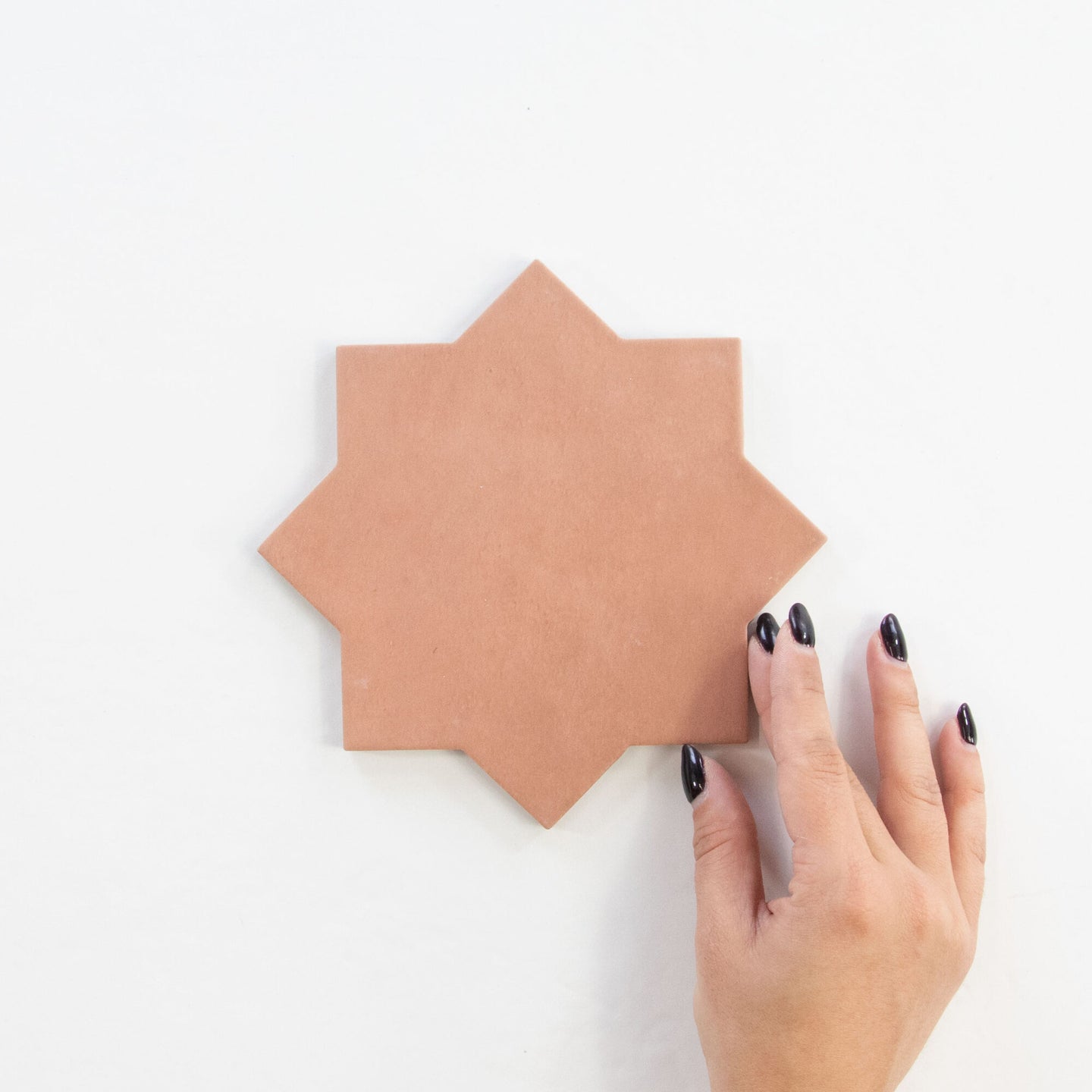 Star & Cross tiles terracotta matt