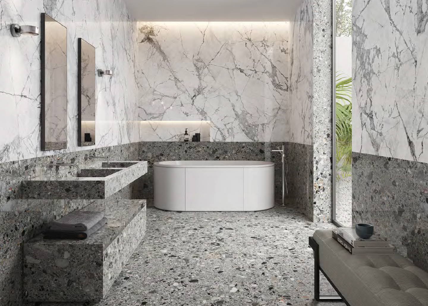 Art Ceppo terrazzo tile large format