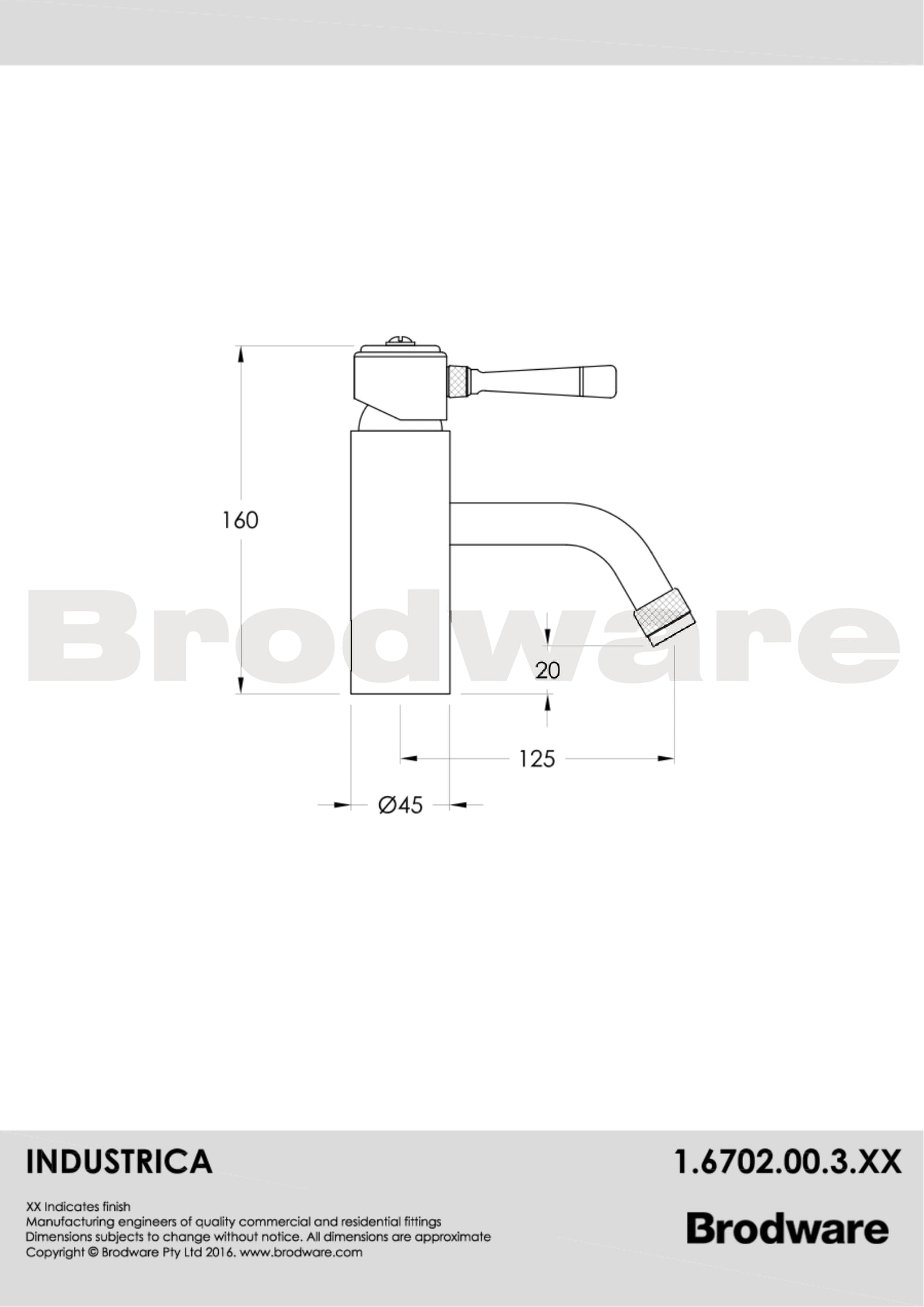 Industrica Basin Mixer