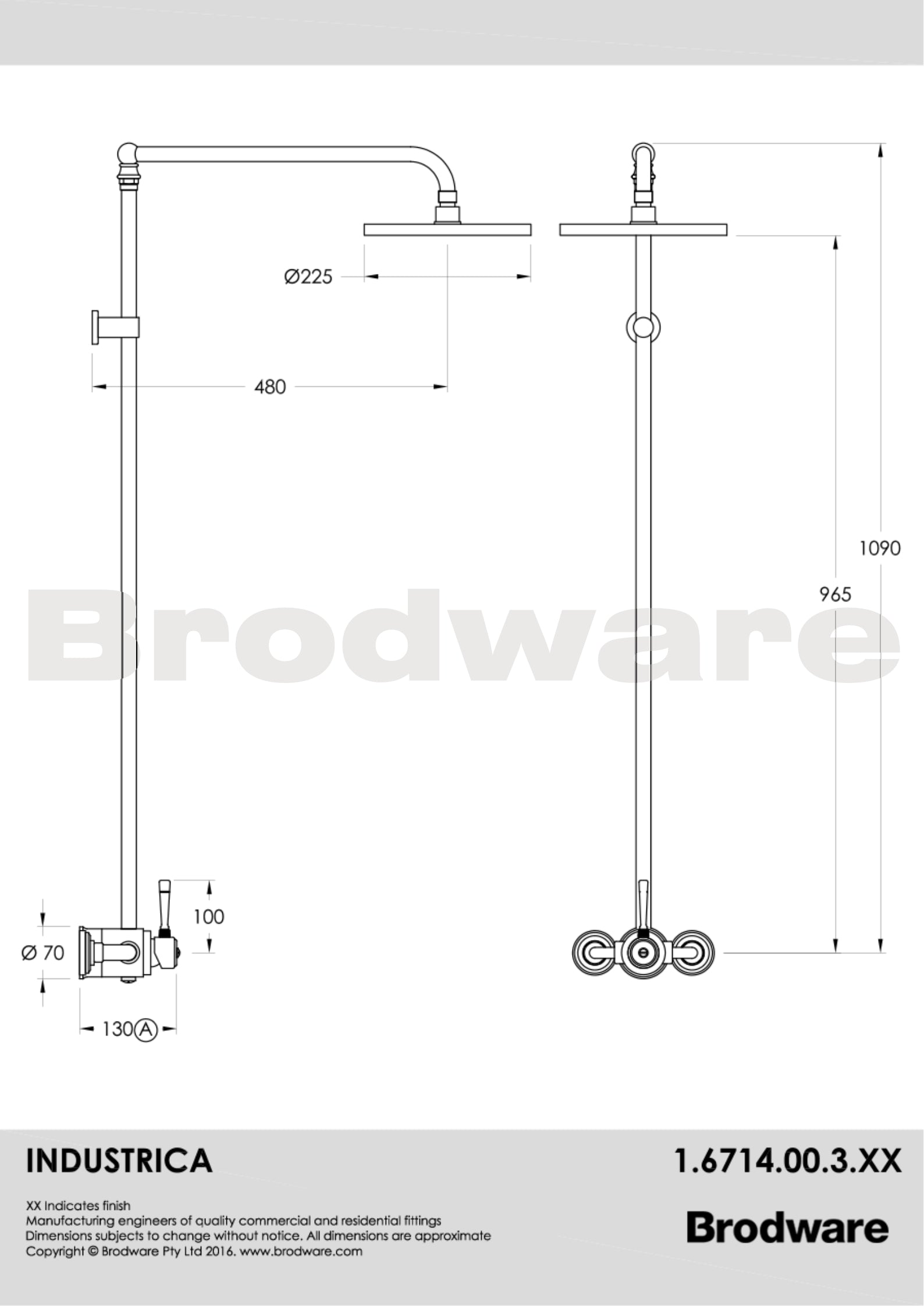 Industrica Exposed Shower Set