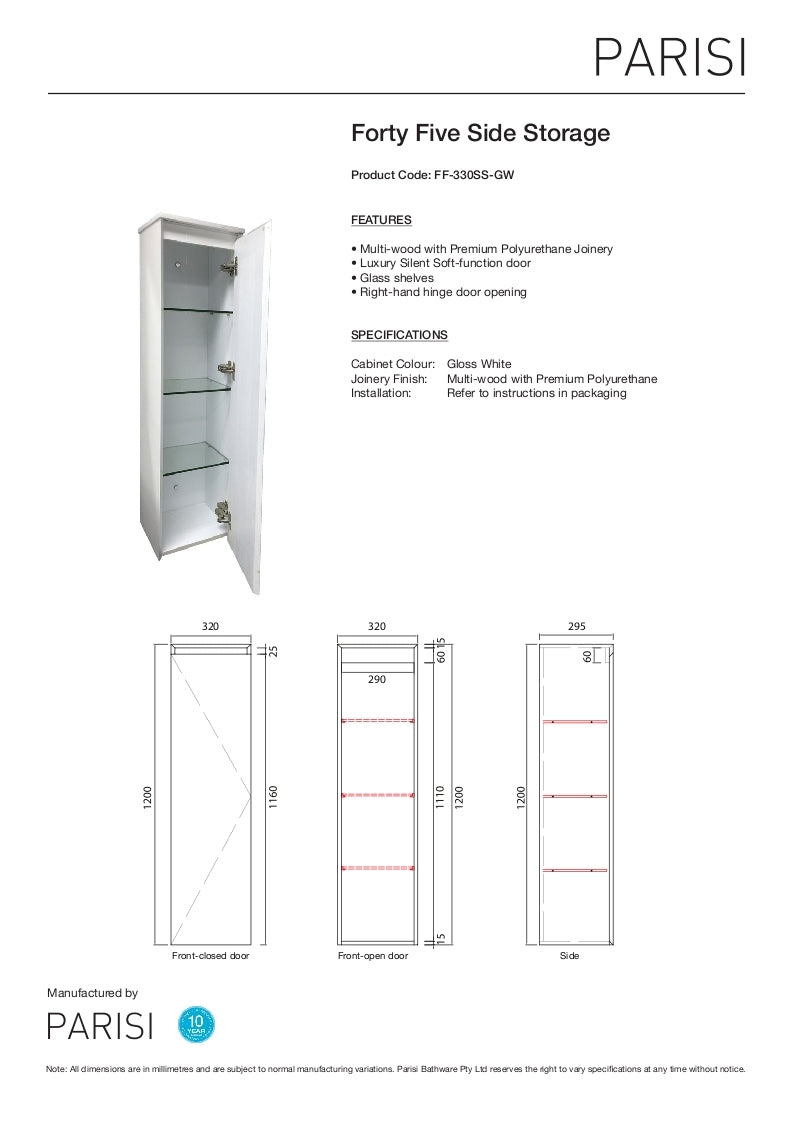 Fortyfive Side Storage