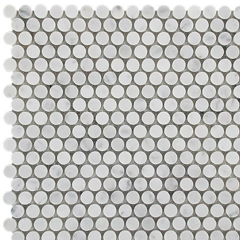 Carrara mosaic tiles