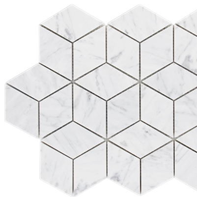 Carrara mosaic tiles
