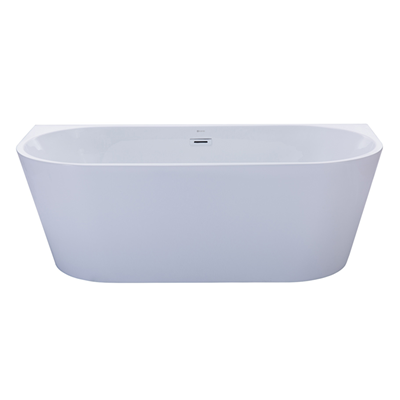 Verona oval back to wall bath