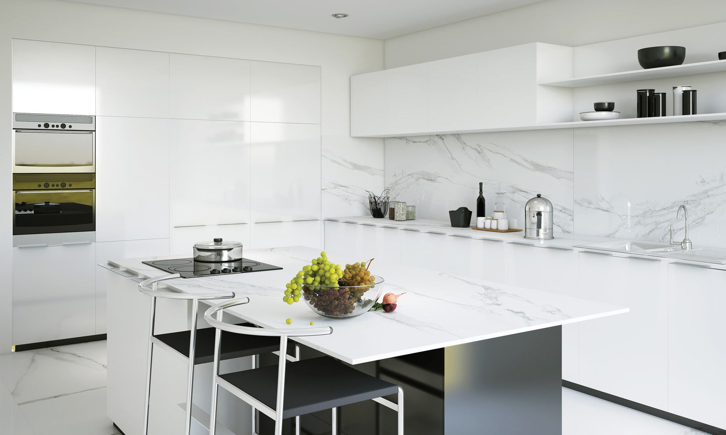 Classic carrara grey large format slab