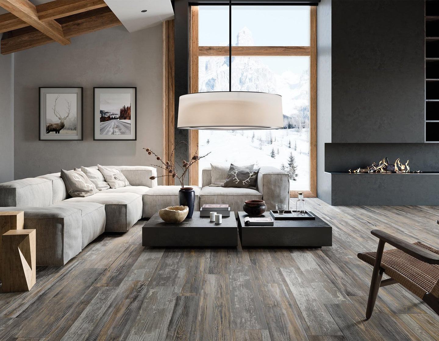 Laguna golden grey matt planks