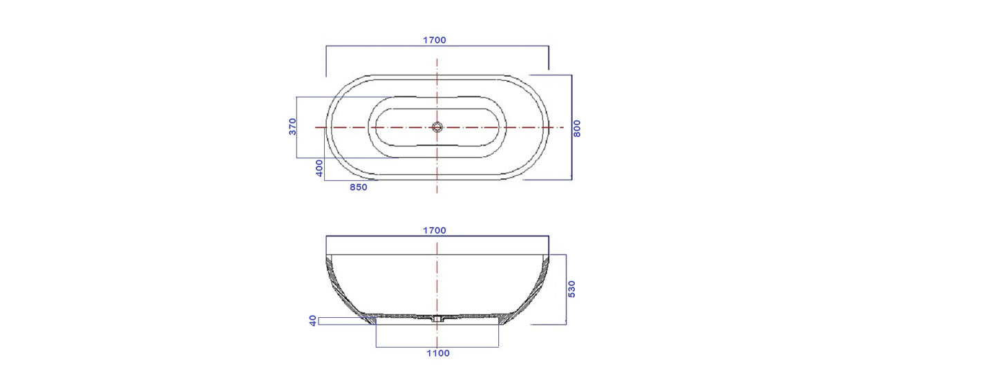 Terrazzo Reese Ovale 3 Sizes